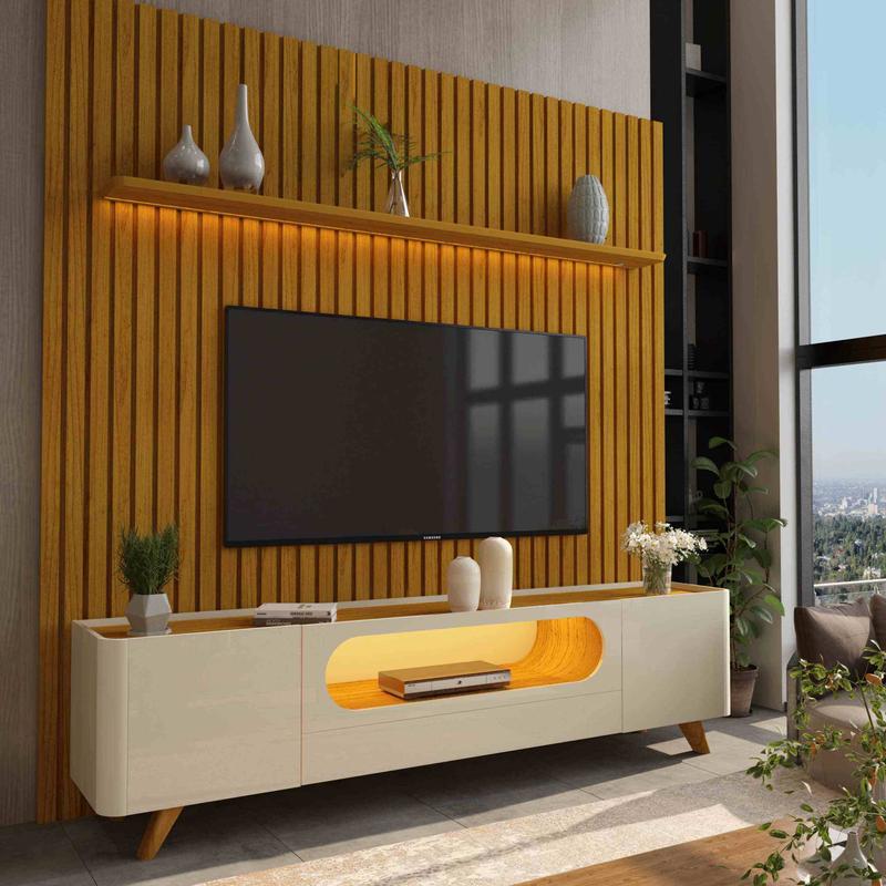 Painel Nobre + Rack Nobre Com LED Gelius - 2,30m - 2.7/SR