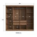 Roupeiro GR 8P Reflecta Los Angeles 70300 100%MDF - DORIPEL - 2,42m - 2.3/TD 3