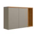Armário Aéreo Duplo Allure 2P Linea Brasil - 1.2m - 3.5/TD 1