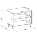 Cozinha Allure 6 peças LINEA BRASIL - 3.4m - 100%MDF   3.2/TRA 6