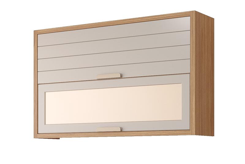 Aereo Eloise 2P Basculante com 1 Vidro Reflecta MGM Móveis 100%MDF - 1,20m - 4.2/SR