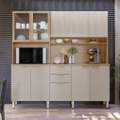 Kit Cozinha Amora 10P 2G - 1,98m – DEMÓBILE - 8.3 - TD 2