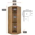 Roupeiro GR Modulado Rizon 001(Dois Módulos 4 Portas + Um Módulo Canto Oblíquo) 100%MDF - Novo Horizonte - 2,44m - 2.5/TD 5