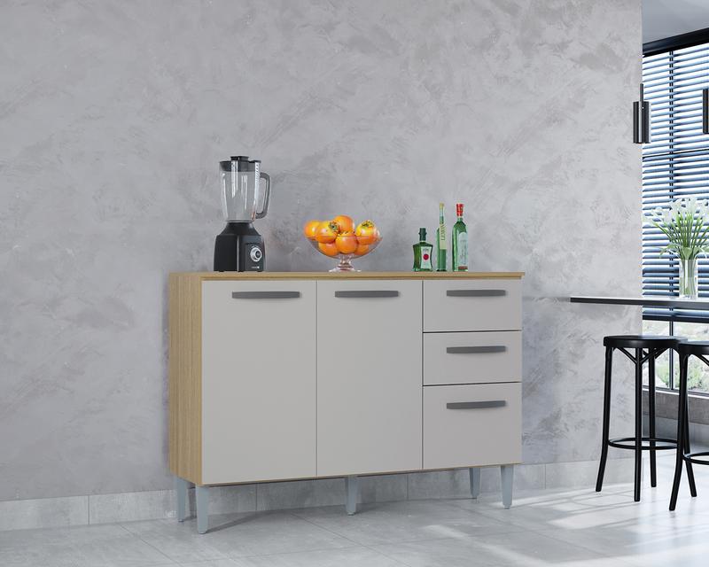 Balcão Cozinha com Tampo Poquema - 1.20m - 2.4/SR