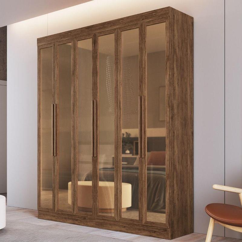 Roupeiro GR 6P Reflecta San Diego 26900 100%MDF - DORIPEL - 1,80m - 1.7/TD