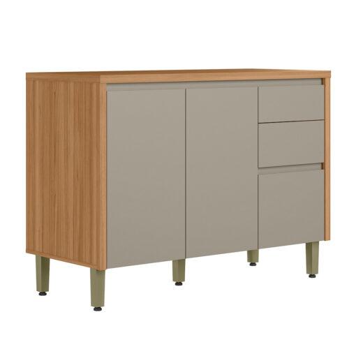 Balcão Allure 2P 3G Linea Brasil 100%MDF - 1.2m - 5.7/TD