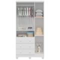 Roupeio GR 3 Portas Tedy 100%MDF – PEROBA MÓVEIS - 91,9cm 5.8/TD 3