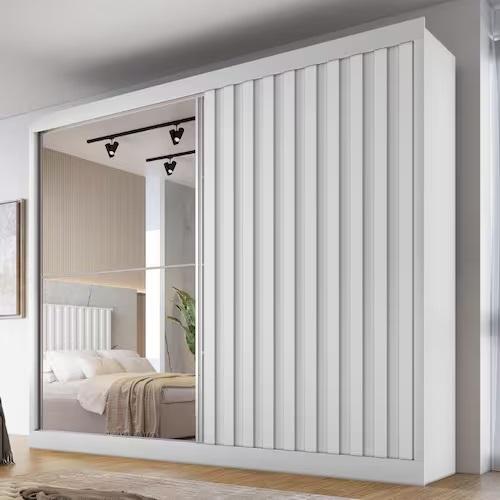 Roupeiro GR 2P Atlanta 100%MDF - 2,06 m – MÓVEIS EUROPA - 1.5/TD