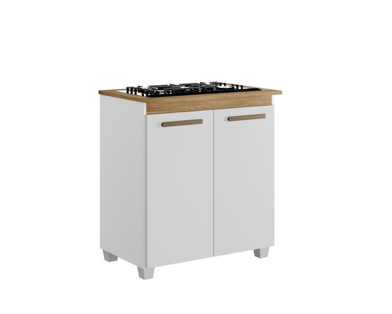 Balcão Para Cooktop Fox 4 Bocas 2 Portas 0,78m - Arte Móveis - 2.4/SR