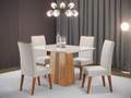 Mesa Ibi + 4 Cadeiras Safira Viero - 1,20m - 1.1/SR 1