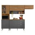 Cozinha Completa c/ Balcão Alba 8P 2G - 2,49m – DEMÓBILE - 7.6 - TD 15