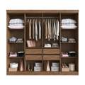 Roupeiro GR 8P Reflecta Los Angeles 70300 100%MDF - DORIPEL - 2,42m - 2.3/TD 2