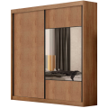 Roupeiro Versatto 2P6G C/1 porta espelhada - Novo Horizonte - 100%MDF - 2,08m - 1.5/TRA 175/RN 4