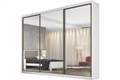 Roupeiro GR Diamond C/3 Espelho 8G Novo Horizonte - 100%MDF - 2,42m - 2.1/RN 1