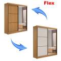 Roupeiro Atenas 2 Portas C/ 1 Espelho 3G internas - 100% MDF   - 1.85m - D Doro - 1.52/RF 1