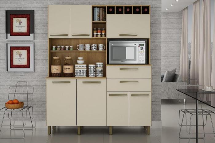 Kit Cozinha Monterrey 7P 2G 1,60m - Valdemoveis - 7.6/TRA