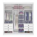 Roupeiro Titanium  2 P 6G C/ 1 Espelho Detalhe Ripado 100% MDF -  2.20m - D Doro -1.9/RF/SR 3