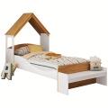 Cama Solteiro Sol  + Kit Casinha - ( flex: Sem os pés se torna uma cama montessoriana) 100% MDF – PEROBA MÓVEIS - 5.9/TD 4