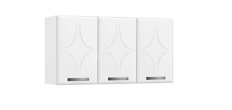 ARMÁRIO AÉREO DE COZINHA RUBI 3 PORTAS AÇO FECHADO – TELASUL – 1,05m - 2.5/CW