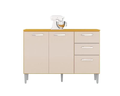 BALCÃO LAVINIA COM TAMPO 3P2G – POQUEMA – 120cm - 2.4/CW 2