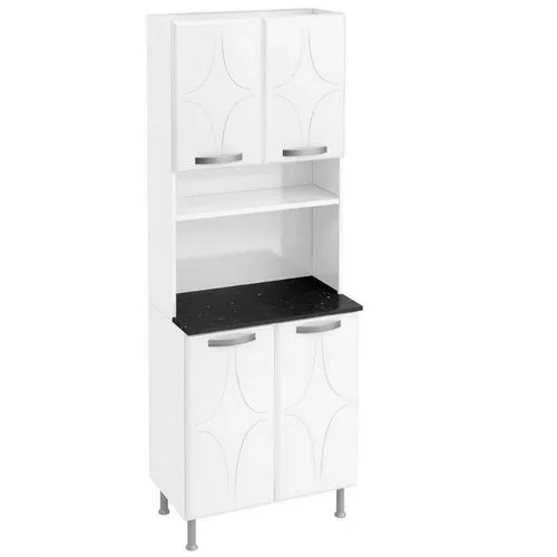 KIT COZINHA RUBI AÇO DUPLO 4 PORTAS 1 GAVETA – TELASUL – 0,80m - 5.4/CW