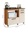Balcão Violeta para Cooktop 5 Bocas – Kaiki Móveis – 114,5cm - 3.6/CW 4