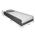 Cama Solteiro Ravena com 2 Gavetas e Cama Auxiliar – Conquista Moveis - 101cm - 6.0/PR 6