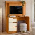 Escrivaninha com Painel Doble Cinamono/Off White - MÓVEIS ALBATROZ - 1.20m - 4.6/TD 2