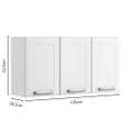 Armário Aéreo 3 Portas Múltipla 6009590 – Bertolini – 105cm – 2.2/TD 2