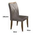 Mesa de Jantar Madri 1,60×0,80 com 6 Cadeiras Califórnia - 1.4/LD 12