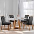 Mesa Ayres 120 com 4 Cadeiras Yasmim - VIEIRA DECOR - 1.20m - 1.0/TD 1