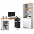 Mesa para Computador Million + Armário Multiuso Encanto - PATRIMAR - 1.25m - 5.5/TD 2