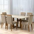 Mesa Atlas Canto Copo 160×80 com 6 Cadeiras Sophia – Art Assentos + WM Decor - 1.6/TD 3