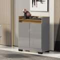 Buffet 2 Portas Real Cinza/Mel - MÓVEIS PRIMUS - 0.58m - 1.8/TD 1