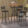 Mesa Bistrô Dublin 0,65x0,65m com 3 Banquetas Jade – Kappesberg – 4.6/TD 1
