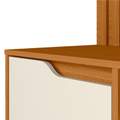 Escrivaninha com Painel Doble Cinamono/Off White - MÓVEIS ALBATROZ - 1.20m - 4.6/TD 5