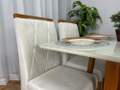 Mesa de Jantar Bali 1.20m com 4 Cadeiras Isa - Minas Plac/Ouro Decor - 1.20m - 1.1/LD 6