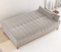 Sofá Cama Luna/Duna Veludo Marfim - VIERO MÓVEIS - 1.80m - 8.9/TD 8.3RN 2