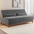 Sofá Cama Luna/Duna Veludo Marfim - VIERO MÓVEIS - 1.80m - 8.9/TD 8.3RN 3