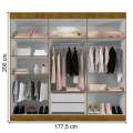 Guarda-Roupa Delta 6 Portas 100%MDF – Leifer – 178cm – 8.1/CW 5
