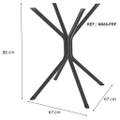 Mesa Creta 0,90x0,90m com 4 Cadeiras Malta – Kappesberg – 7.1/RF 4