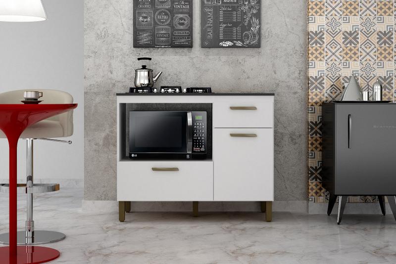 BALCAO PARA COOKTOP TERESINA VALDEMOVEIS - 105cm - 3.2/TRA