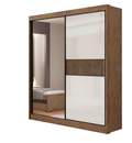 Roupeiro Atenas 2P C/ 1 Espelho 3G internas - 100% MDF   - 1.85m - D Doro - 1.8/SR 2