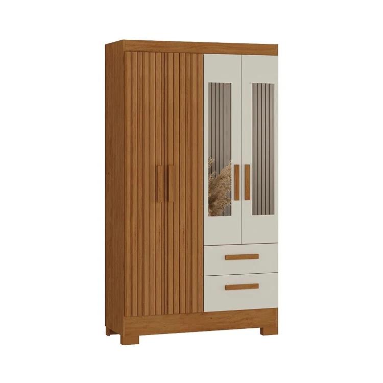 Roupeiro Guarda-Roupa Fortaleza Plus 4P c/Espelho - 90cm - Atualle - 4.0/SR/CW
