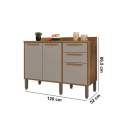Balcão Cozinha Flórida – Salleto – 120cm –  4.0/SR 2