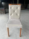 Mesa Alegra 120x78 tampo de madeira sem vidro c/ 4 Cadeiras Yasmim – JCM Movelaria + KM Decor - 9.3/TD 4
