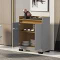 Buffet 2 Portas Real Cinza/Mel - MÓVEIS PRIMUS - 0.58m - 1.8/TD 2