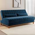 Sofá Cama Luna/Duna Veludo Marfim - VIERO MÓVEIS - 1.80m - 8.9/TD 8.3RN 7