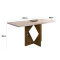 Mesa de Jantar Madri 1,60×0,80 com 6 Cadeiras Califórnia - 1.4/LD 11