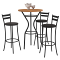 Mesa Bistrô Dublin 0,65x0,65m com 3 Banquetas Jade – Kappesberg – 4.6/TD 2